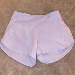 Lululemon light blue running shorts. Barely worn size 0.